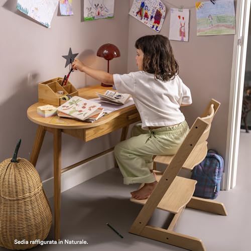 Stokke, sedia Tripp Trapp, rosa, regolabile, evolutiva, per neonati, bambini e adulti, pratica, comoda ed ergonomica, design senza tempo : Prima infanzia