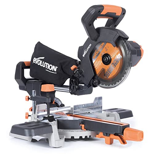Evolution Power Tools R185SMS Li Troncatrice scorrevole a batteria e aspirapolvere bagnato/secco a batteria con batteria : Amazon.it: Fai da te