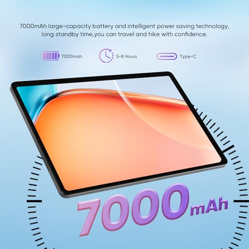 Weelikeit Tablet FHD da 11 pollici, Android 14, 6 GB di RAM   8 GB di RAM espandibile, memoria da 128 GB, doppia fotocamera posteriore da 13 MP, batteria da 7000 mAh : Informatica
