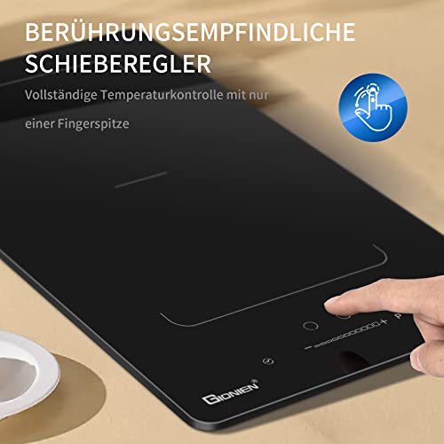 GIONIEN Piano cottura a induzione a 2 zone con spina,30 cm Domino piano cottura elettrico, doppia piastra a induzione con zone flessibili,sicurezza bambini, timer,16A, 2800W : Amazon.it: Grandi elettrodomestici