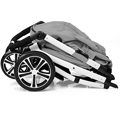 Gesslein S4 304110545000 Passeggino Air  , con manico in pelle, grigio : Prima infanzia