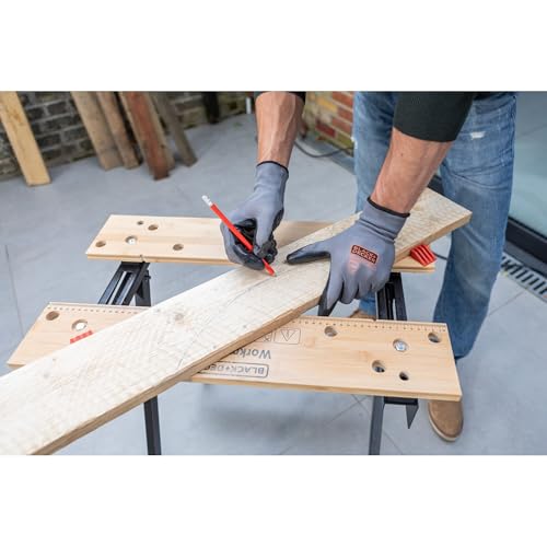 BLACK DECKER, Workmate Banco da Lavoro, Pieghevole, Nero. WM825 XJ : Fai da te