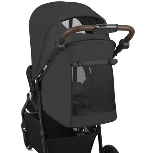 LIONELO EMMA ONE Passeggino Bambini fino a 22 kg da 6 mesi a 4 anni Ruote Piroettanti 360° Sospensione Completa Pieghevole con Una Sola Mano Schienale e Poggiapiedi Regolabili Tettuccio XXL UPF50  : Prima infanzia