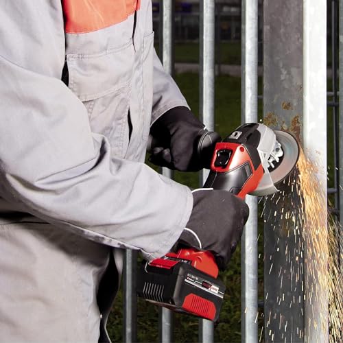 Einhell Smerigliatrice Angolare A Batteria Te Ag 18/115 Li Solo Power X Change 18 V, Nero Rosso : Amazon.it: Fai da te