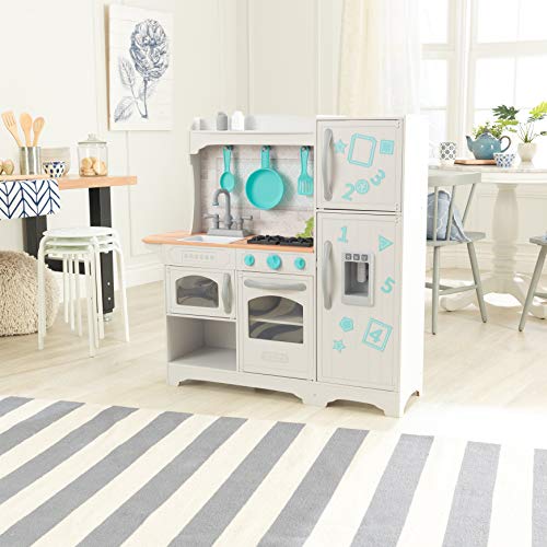 KidKraft Countryside Cucina Giocattolo in Legno Per Bambini con Accessori per Pentole e Frigorifero Magnetico, Giocattolo per Bambini 3  Anni, 53424 : Giochi e giocattoli