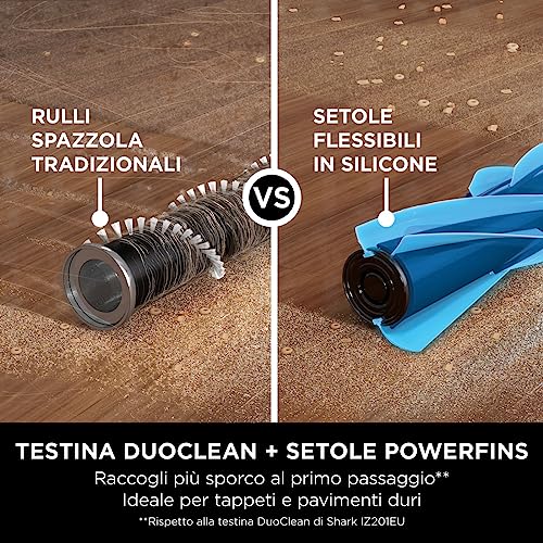 Shark Aspirapolvere Senza Fili DuoClean, Fino a 60 Minuti di Autonomia, Senza Sacco, con Tecnologia Antigroviglio, per Tutti i Tipi di Pavimenti e Tappeti, Anti Allergeni, Nero/Rame, IZ300EU : Amazon.it: Casa e cucina