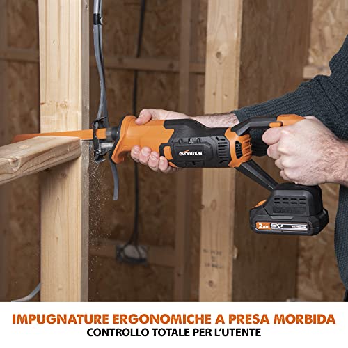 Evolution Sega universale a batteria R150RCP Li 18 V Li Ion EXT Inc Lame multimateriale : Amazon.it: Fai da te