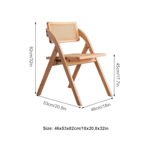 Sedie pieghevoli moderne in legno impilabili con sedile posteriore in rattan, ideali per sala da pranzo, cucina, balcone, sedia laterale senza braccioli con seduta larga, mobili comodi ed eleganti per : Amazon.it: Casa e cucina