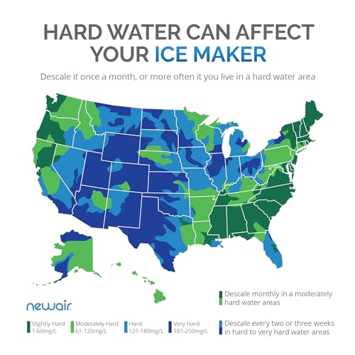 NewAir Clear Ice Cube Maker Machine 40 libbre di ghiaccio in 24 ore, design portatile in acciaio inossidabile con comodo cristallo. : Amazon.it: Cancelleria e prodotti per ufficio
