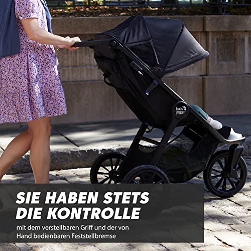 Baby Jogger City Elite 2 Passeggino combinato per ogni terreno, pieghevole e portatile, grigio pietra (grigio) : Prima infanzia
