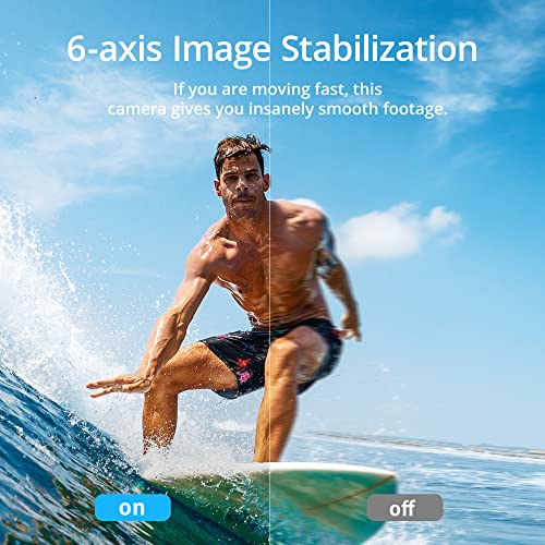 AKASO Brave 7 Action Cam 4K 30FPS 20MP con Scheda di Memoria MicroSDXC U3 da 256GB, IPX8 Fotocamera Subacquea Stabilizzata, Impermeabile Videocamera con Comando Vocale : Elettronica