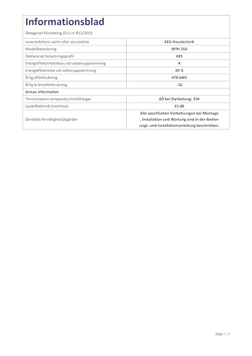 AEG 189554   Scaldabagno Istantaneo Elettrico   MTH 350, 230 V. Eccellenza tedesca   Made in Germany   3,5 kW, facile installazione a spina : Amazon.it: Fai da te