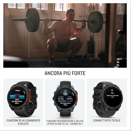 Garmin fēnix 8, 47mm, Display AMOLED 1,4