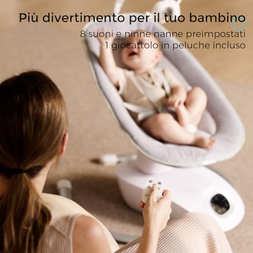 Momcozy CocoSway Altalena Elettrica per Neonati e Bambini, Movimento 3D con 6 Modalità e 4 Velocità, Telecomando, 8 Ninne Nanne Preimpostate, Fino a 9 kg : Amazon.it: Prima infanzia