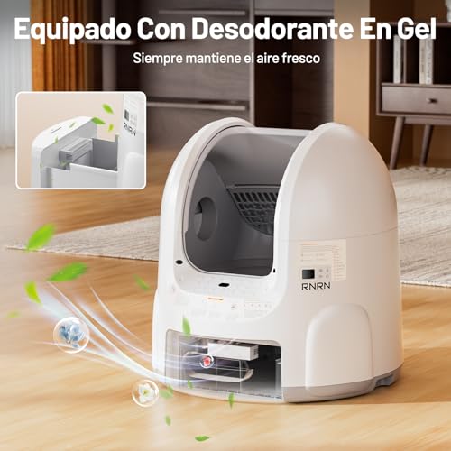 RNRN V1 Max Lettiera Gatto Autopulente, Lettiera Autopulente per Gatti Aperta 70L, Controllo APP, 360° Protezione Intelligente, Antiodore, per Più Gatti : Amazon.it: Prodotti per animali domestici