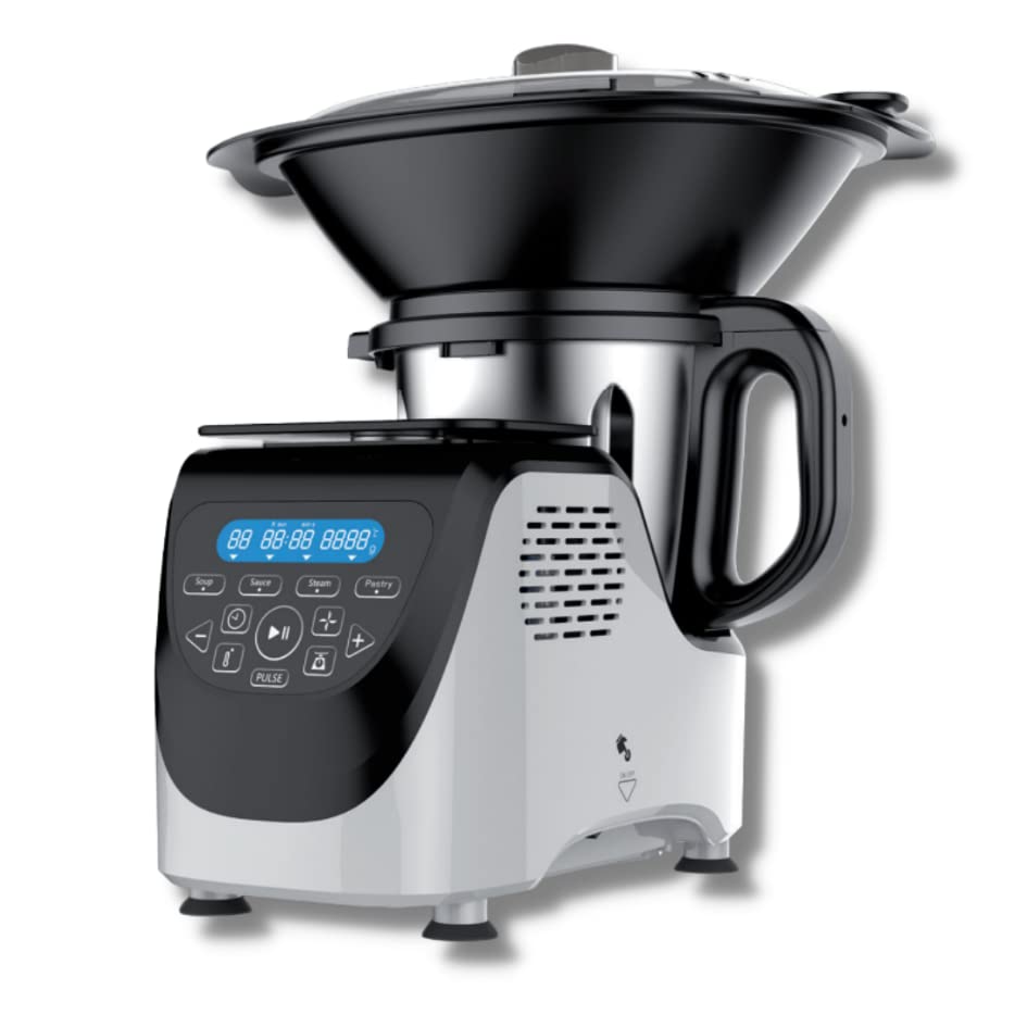 Chef O Matic robot da cucina multifunzione Kitchen Robot, 1000w, 3L, 3500 giri al minuto, Accessori multipli, 10 velocità, Schermo tattile a LED, Design elegante : Amazon.it: Casa e cucina