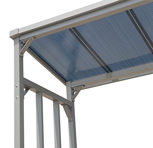QUICK STAR Scaffalatura in Alluminio per Legna da ardere, 143 x 70 x 145 cm, 1,4 m³ : Amazon.it: Giardino e giardinaggio