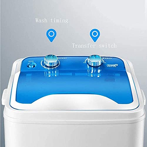 Lavatrice Portatile A Vasca Singola con Cestello di Scarico Mini   capacità di Lavaggio 7 kg Potenza di Lavaggio 400 W per Appartamenti, Campeggio, Dormitorio,Black : Amazon.it: Grandi elettrodomestici
