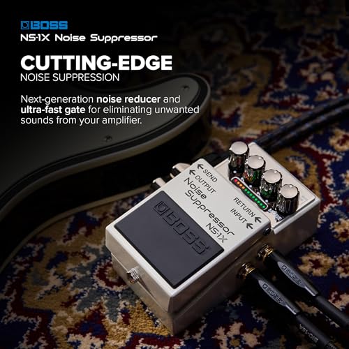 BOSS NS 1X Noise Suppressor | Riduzione del Rumore e Gate Istantaneo di Nuova Generazione per la Chitarra, il Basso e Altri Strumenti | Tecnologia BOSS MDP | Modalità Reduction : Amazon.it: Strumenti Musicali