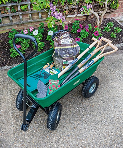 Draper Carrello da Giardino Resistente, Carrello con Maniglia da Traino, Carrello da Giardino con Ruote con carico di 200 kg | 58553 : Amazon.it: Giardino e giardinaggio