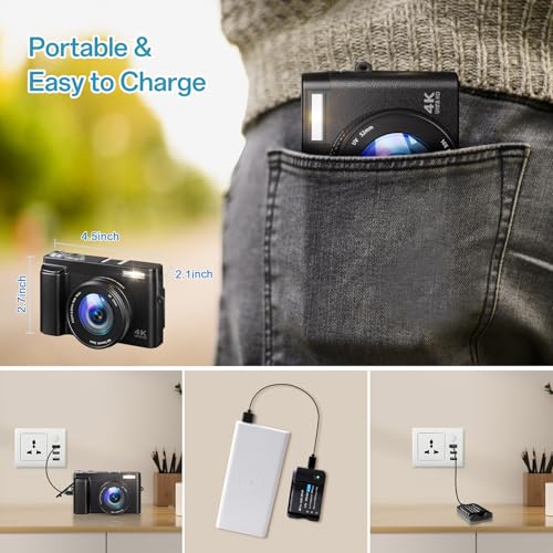Fotografica Autofocus Fotocamera Caricabatterie Principianti