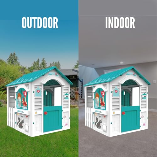 Chicos   Casetta per bambini Centro Verinario | Casetta da giardino per bambini dai 2 anni in su | Resistente e durevole | Include 11 utensili per futuri veterinari (89619) : Amazon.it: Giochi e giocattoli