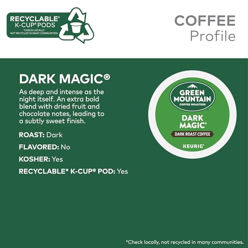Green Mountain Coffee, Dark Magic (Extra Bold), 96 Count K Cups for Keurig Brewers : Amazon.it: Alimentari e cura della casa