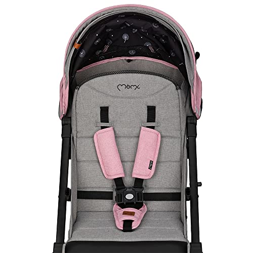 Passeggino MoMi ESTELLE DAKAR a partire da 6 mesi (fino a 22 kg), pieghevole con cintura di sicurezza a 5 punti, cestino porta spesa e funzione di apertura, manico telescopico per il traino : MoMi: Prima infanzia