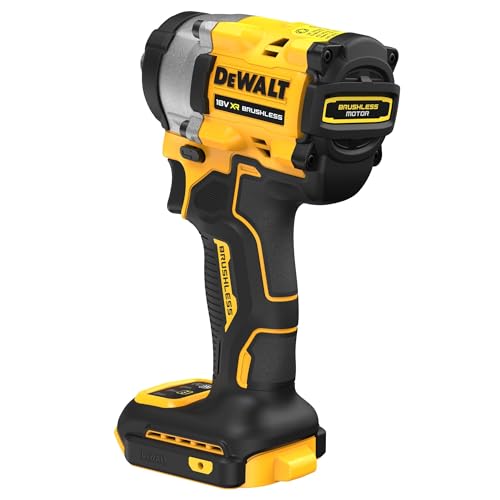 DeWalt DCF922N XJ Avvitatore ad Impulsi a Batteria, 18 V, Presa Quadrata Esterna con Bloccaggio a Sfera, Coppia di Serraggio di 406 Nm, Coppia di Rilascio di 610 Nm, Include Gancio per Cintura : Fai da te