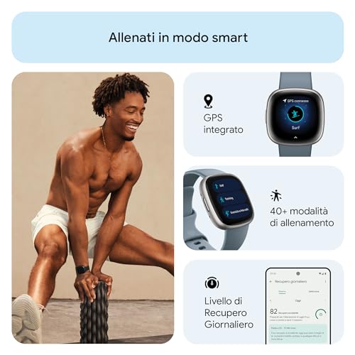 Fitbit Versa Smartwatch Unisex Adulto Grigio