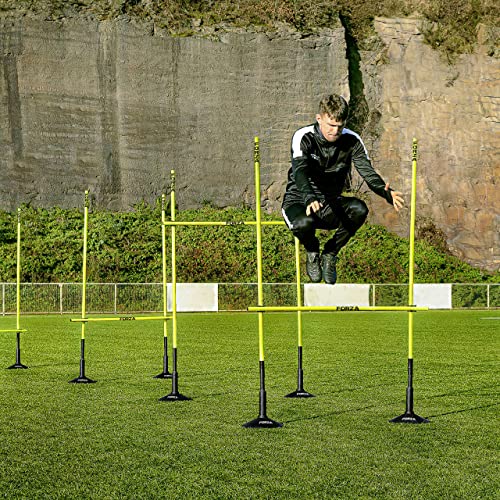 FORZA Pali Slalom | Attrezzatura Sportiva per Allenamenti | Attrezzatura Calcio | Kit di Agilità & velocità per Uomini Donne E Bambini | Ostacoli Allenamento Calcio : Amazon.it: Sport e tempo libero