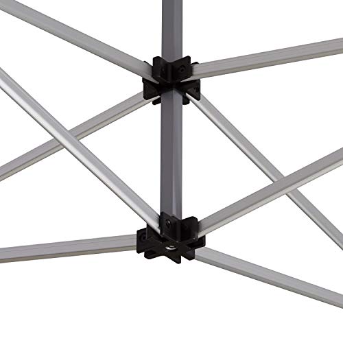 TOOLPORT Gazebo Pieghevole Giardino 3x3m   4 Laterali Alluminio Telo Idrorepellente Padiglione Mercati Sagre Grigio : Amazon.it: Giardino e giardinaggio