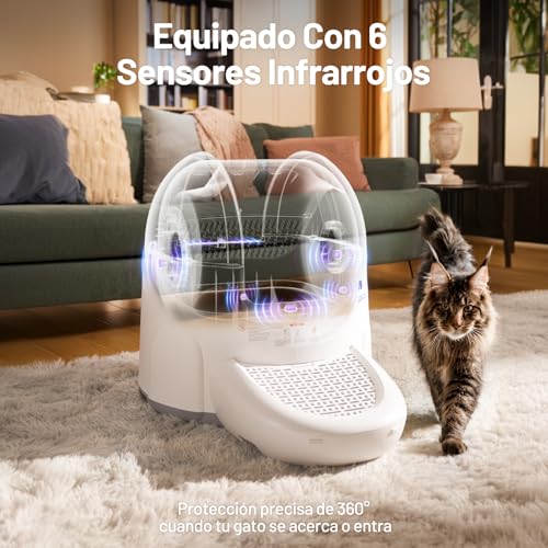 RNRN V1 Max Lettiera Gatto Autopulente, Lettiera Autopulente per Gatti Aperta 70L, Controllo APP, 360° Protezione Intelligente, Antiodore, per Più Gatti : Amazon.it: Prodotti per animali domestici