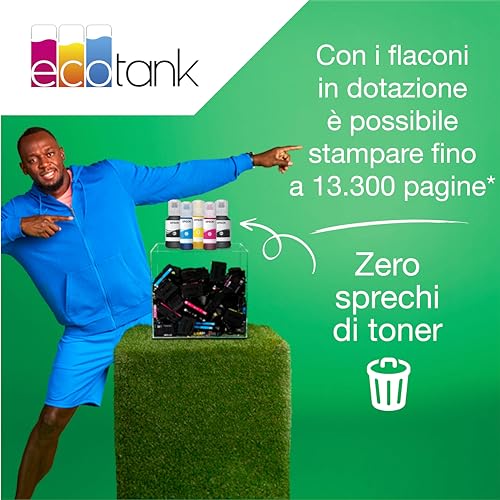 EPSON EcoTank ET 5170 stampante Multifunzione A4 (stampa, copia, scansione, Fax) USB, Wi Fi, Wi Fi Direct, Ethernet, display LCD 6,1 cm, ADF, serbatoi flaconi alta capacità, Smart Panel, fronte/retro : Amazon.it: Informatica