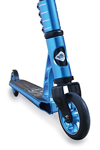 Schildkröt Flipwhip Stunt Scooter, Design: Blu Elettrico, Monopattino Acrobatico Premium, Compressione HIC e Cerchio in Alluminio, Ruote in PU da 110 mm, per Tutte le Manovre e Acrobazie, 510401 : Sport e tempo libero