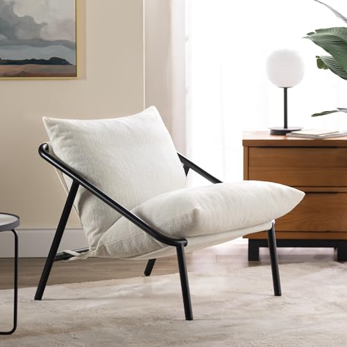 Zinus Ada Poltrona Relax 79x68x79   Poltrona con struttura in metallo e cuscino in schiuma a scaglie   Tessuto Bucle : Amazon.it: Casa e cucina