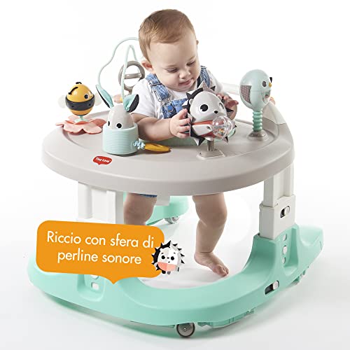 Tiny Love Here I grow 4 in 1 Centro Attività Bambini, Girello, Primi Passi per bambini, Giocattoli Interattivi, Altezza Regolabile, Seduta Girevole a 360°, 6 18 mesi, collezione Magical Tales : Prima infanzia