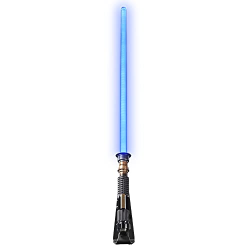 Star Wars The Black Series OBI Wan Kenobi Force FX Elite Spada laser con LED avanzati ed effetti sonori, oggetto da collezione per adulti, multicolore (F3906) : Giochi e giocattoli