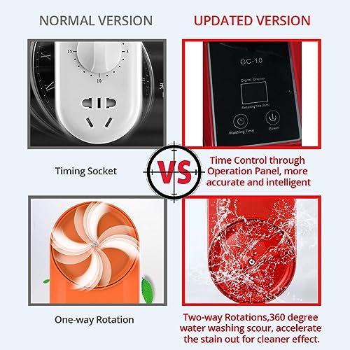 Lavabiancheria Portatile Lavatrice Rotante Bidirezionale da 150 W con Temporizzazione Digitale, Lavatrice Automatica per Calzini, Lavaggio Rapido da 5 Minuti, Capacità 3 5 kg ​​per Appartamento : Amazon.it: Grandi elettrodomestici