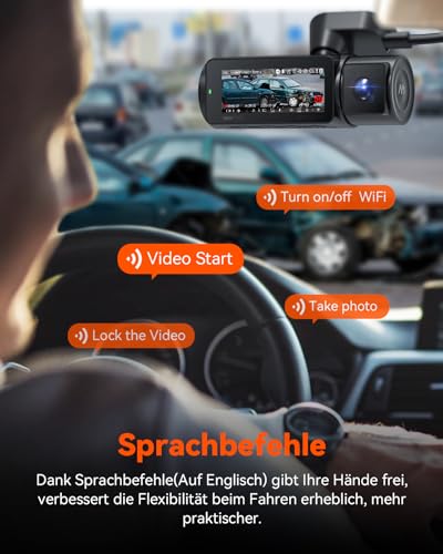 VANTRUE N4 Pro 4K  1080P 1080P 3 Lent STARVIS 2 Sensor Dash Cam, 5GHz WiFi GPS Telecamera per Auto, 3xHDR IR Dashcam Auto, Controllo Vocale 24h. Modalità di Parcheggio Buffer, 3.19” IPS Max 512G : Amazon.it: Elettronica