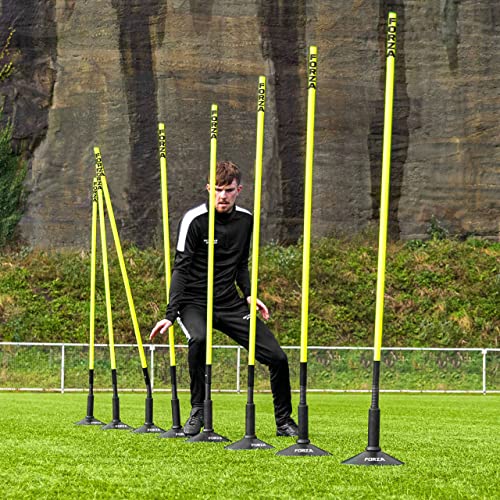 FORZA Pali Slalom | Attrezzatura Sportiva per Allenamenti | Attrezzatura Calcio | Kit di Agilità & velocità per Uomini Donne E Bambini | Ostacoli Allenamento Calcio : Amazon.it: Sport e tempo libero