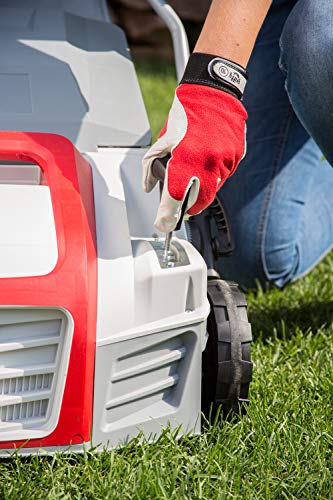 IKRA 80201020 scarificatore arieggiatore Elettrico IEVL 1840, Cesto di Raccolta 55l, Larghezza 40cm, profondità di Lavoro Regolabile, 1800 W, 230 V, Griggio/Rosso : Amazon.it: Giardino e giardinaggio