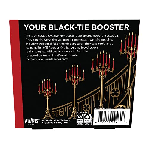 Magic The Gathering  Confezione di Collector Booster Innistrad: Promessa Cremisi 12 Buste e Carta Bonus di Dracula (Versione Inglese), C90970000 : Amazon.it: Giochi e giocattoli