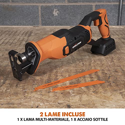 Evolution Sega universale a batteria R150RCP Li 18 V Li Ion EXT Inc Lame multimateriale : Amazon.it: Fai da te
