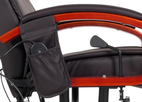 Mendler Poltrona Relax Arles II Massaggio Ecopelle Altezza Regolabile 99 118cm Marrone : Amazon.it: Salute e cura della persona