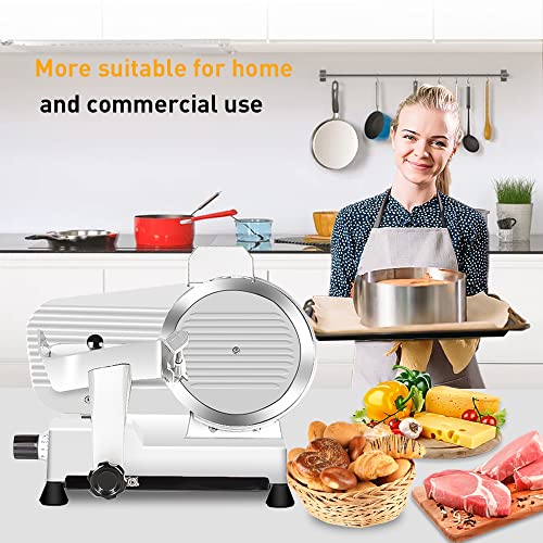LELOCLE Affettatrice per carne, commerciale, 340 W, affettatrice elettrica per alimenti da 25,4 cm, facile da pulire, a basso rumore, per uso domestico e commerciale per la casa : Amazon.it: Casa e cucina