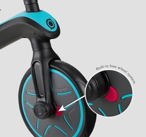 Globber   EXPLORER TRIKE 4in1   Triciclo & balance bike tutto in uno per bambini da 10m   a 5 anni   , Verde acqua : Giochi e giocattoli