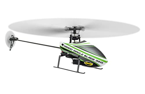 Carson 500507171 Tyrann Single Blade 320 2.4GHz 100% RTF verde   Elicottero telecomandato, robusto RTF (pronto al volo), elicottero RC, con funzione di decollo e atterraggio : Giochi e giocattoli
