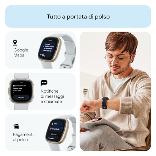 Fitbit Smartwatch Unisex Adult Nebbia Alluminio