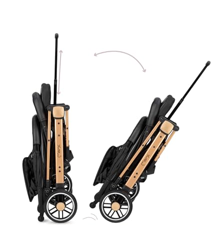 Momi Passeggino MoMi ESTELLE a partire da 6 mesi (fino a 15 kg), pieghevole con cintura di sicurezza a 5 punti, cestino porta spesa e funzione di apertura, manico telescopico per il traino : Amazon.it: Prima infanzia